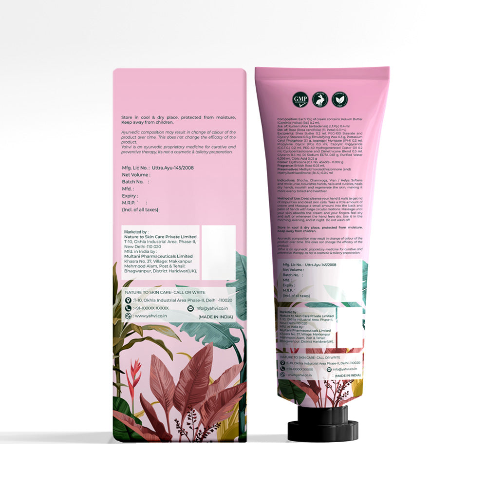 Refreshing Hand And Nail Cream | Natural Hand Cream For Very Dry H...